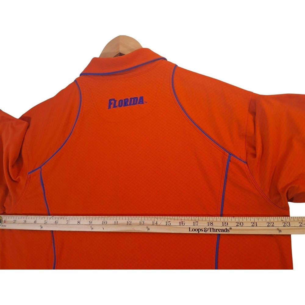 Vintage Nike Team Florida Gators Dri-FIT Polo Shirt Men's Large Orange Blue Golf - Picture 7 of 8